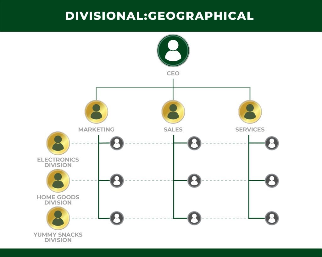 Marketing Org Chart by Division & Functional Structure