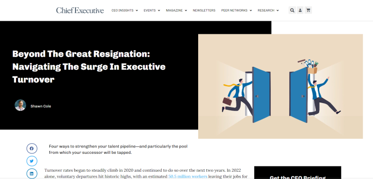 Navigating the Surge in Executive Turnover | Executive Recruiters